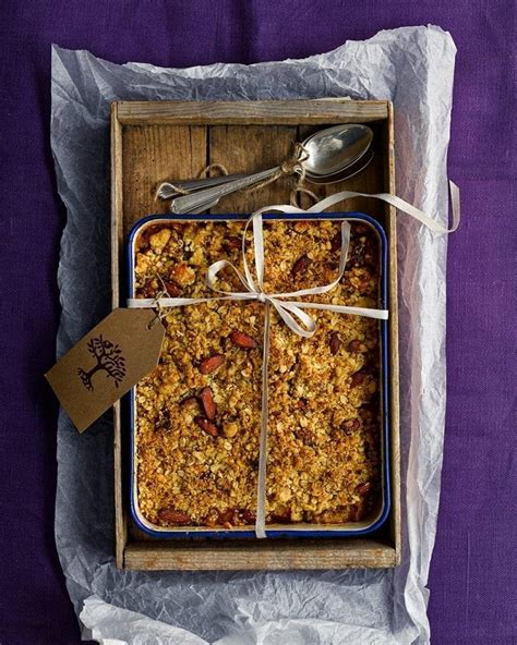 apple-and-ginger-crumble-recipe-delicious-magazine image