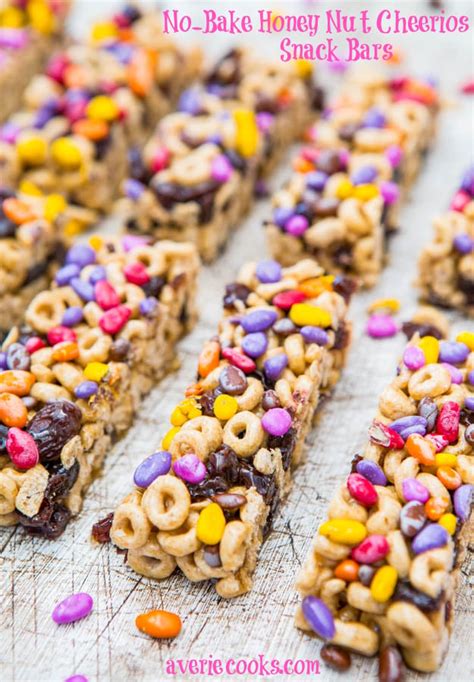 no-bake-honey-nut-cheerios-snack-bars-averie-cooks image