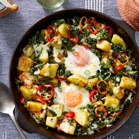 baked-pepper-potato-hash-with-eggs-cheddar-cheese image
