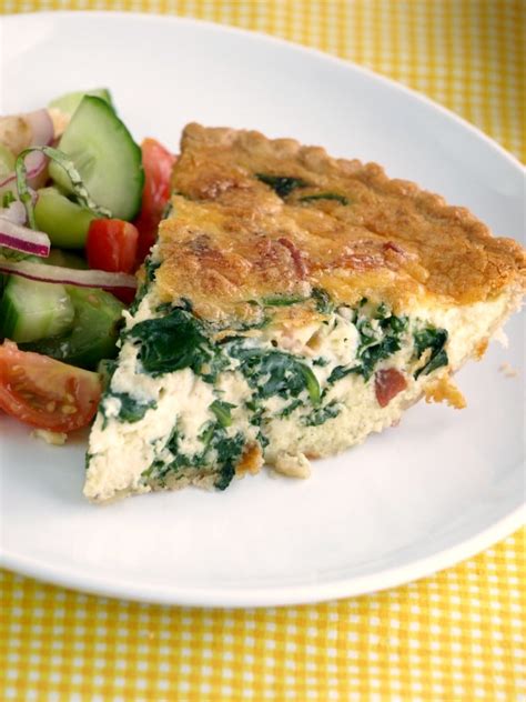 spinach-and-bacon-quiche-recipe-kitchen-dreaming image