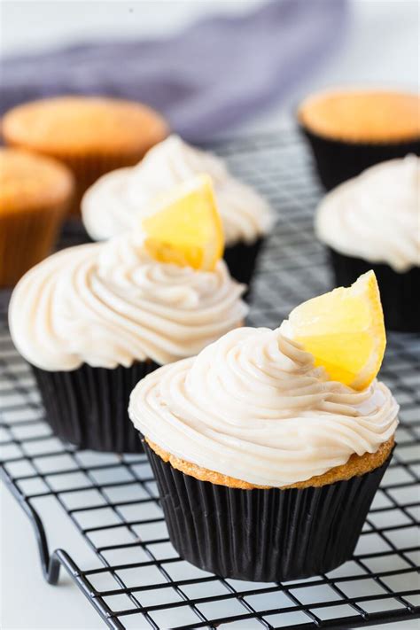 dairy-free-desserts-vegan-lemon-cupcake image
