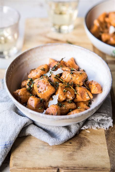 sweet-potato-gnocchi-with-herbed-white-wine-pan image