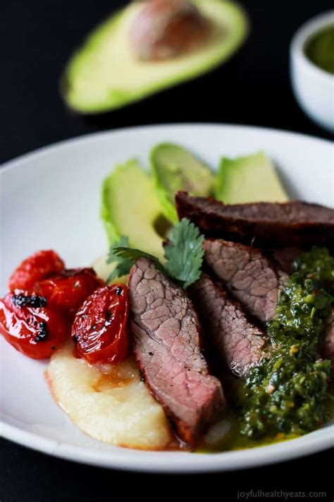 chili-rubbed-flank-steak-with-chimichurri-easy-steak image