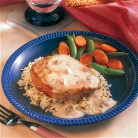 creamy-ranch-pork-chops-rice-recipe-myrecipes image