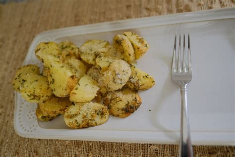 roasted-parmesan-parsley-potatoes-recipe-harvested image