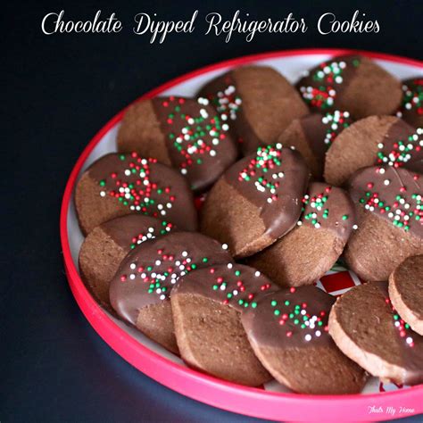 chocolate-dipped-refrigerator-cookies image