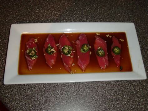 easy-tuna-sashimi-in-spicy-sesame-ponzu-sauce image