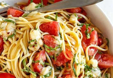 linguine-with-tomatoes-basil-and-brie-recipe-girl image