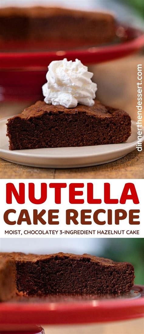 easy-nutella-cake-recipe-only-3-ingredients-dinner image