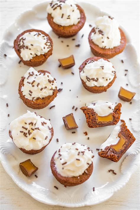 caramel-stuffed-brownie-bites-averie-cooks image