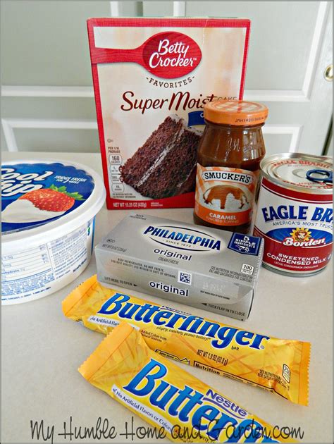 holy-cow-cake-recipe-caramel-butterfinger-poke-cake image