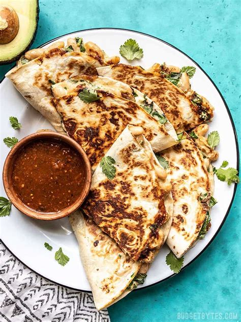 creamy-white-bean-and-spinach-quesadillas-budget-bytes image