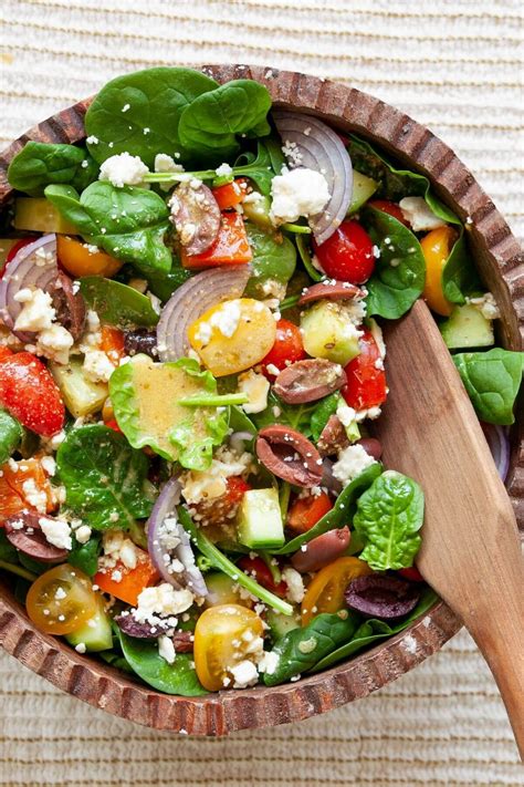 greek-spinach-salad-healthful-blondie image