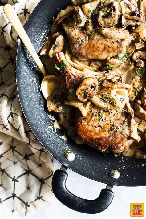 best-pork-chops-with-mushroom-gravy-sunday-supper image