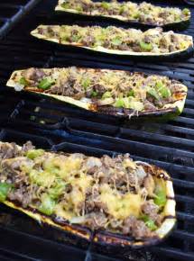 grilled-zucchini-boats-with-sausage-mushrooms image