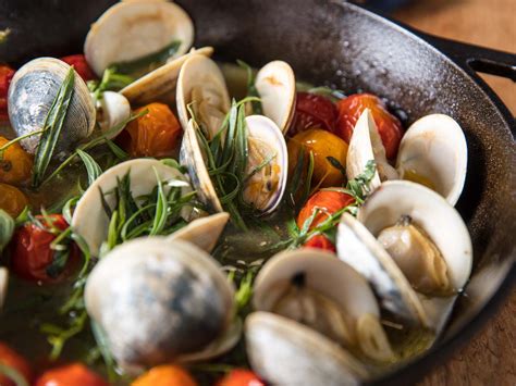 broiled-clams-with-tomatoes-butter-and-tarragon image