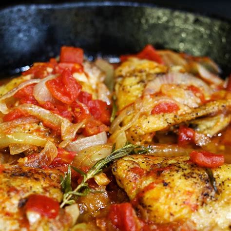 simple-delicious-chicken-thighs-braised-with-tomatoes image