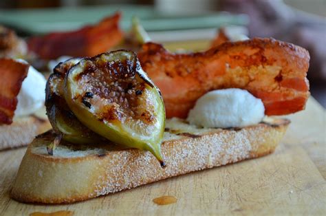 fig-crostini-with-bacon-and-ricotta-three-many-cooks image