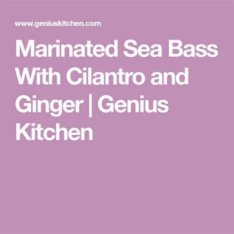 marinated-sea-bass-with-cilantro-and-ginger image