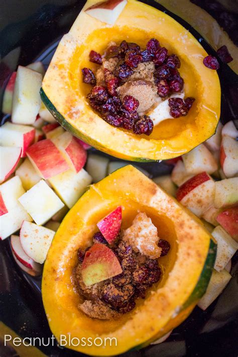 slowcooker-acorn-squash-with-apples-peanut-blossom image