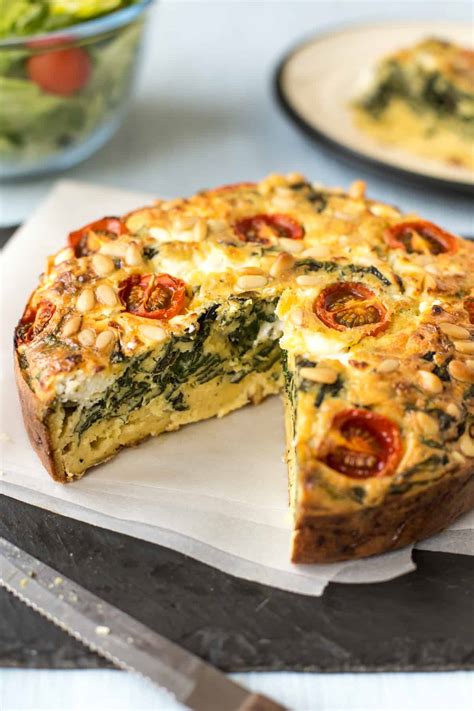 spinach-and-goats-cheese-self-crusting-quiche image