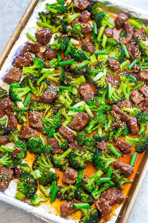 15-minute-sheet-pan-beef-and-broccoli-averie-cooks image