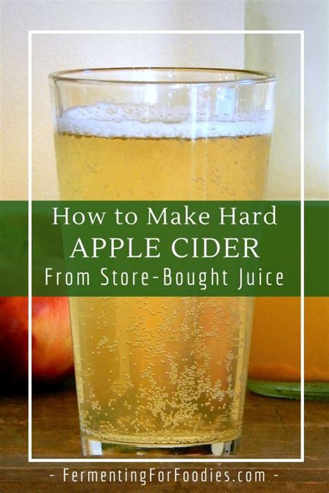 how-to-make-hard-apple-cider-from-juice-fermenting image