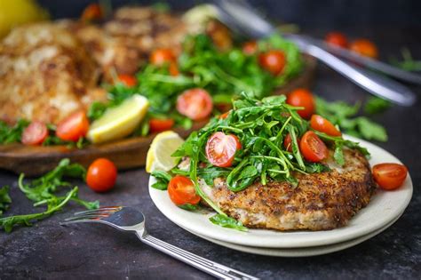 pork-milanese-with-arugula-and-tomatoes-what image