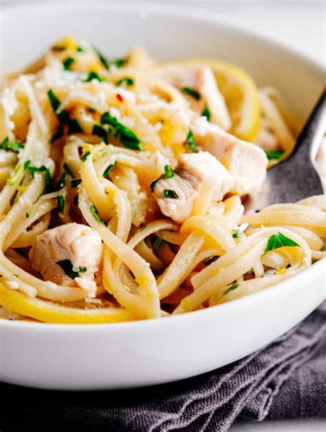 lemon-garlic-chicken-pasta-30-minute-meal-pinch image
