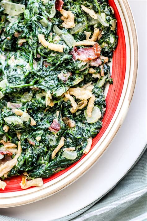 steakhouse-style-creamed-spinach-with-bacon-the image