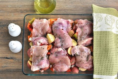 roasted-chicken-thighs-with-peppers-and-potatoes image