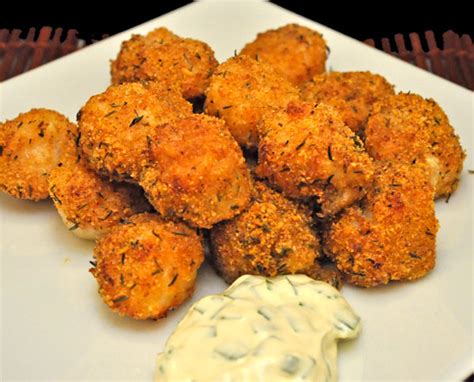 crisp-breaded-scallops-tarragon-tartar-sauce-thyme-for-cooking image