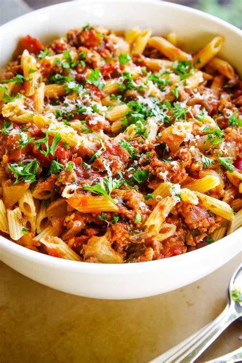 slow-cooker-eggplant-pasta-with-sausage-cleverly image