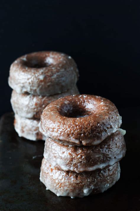 easy-baked-glazed-chocolate-doughnuts-errens image