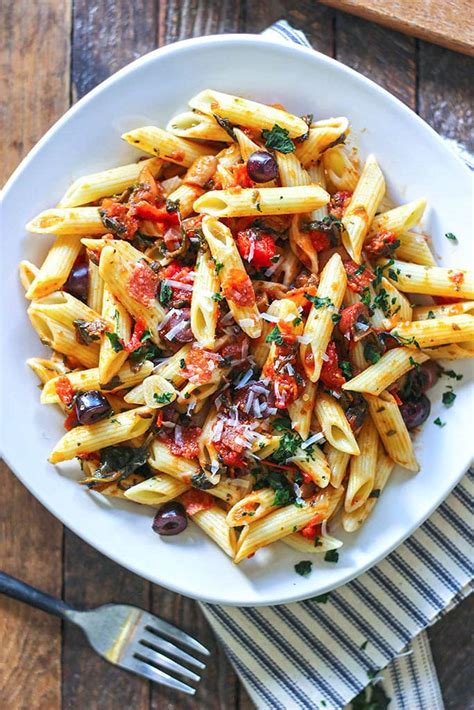 pepperoni-and-olive-penne-pasta-the-cooking-jar image