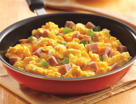 ham-n-cheese-scrambled-eggs-recipe-land-olakes image