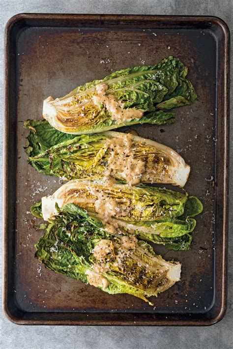 grilled-romaine-with-anchovy-mustard-vinaigrette image