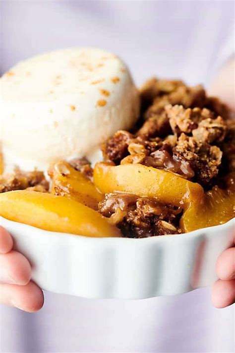 peach-crisp-made-with-frozen-peaches-topped-with-streusel image