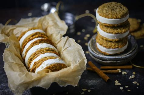 spiced-oatmeal-cookie-ice-cream-sandwiches image