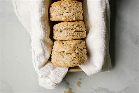 maple-oatmeal-biscuits-wood-spoon image