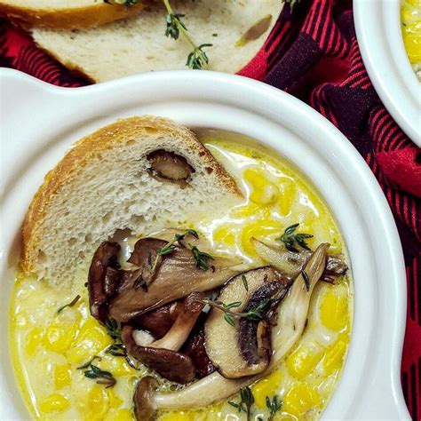corn-soup-with-mushrooms-and-thyme-foodtalk image