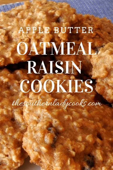 apple-butter-oatmeal-raisin-cookies-the image
