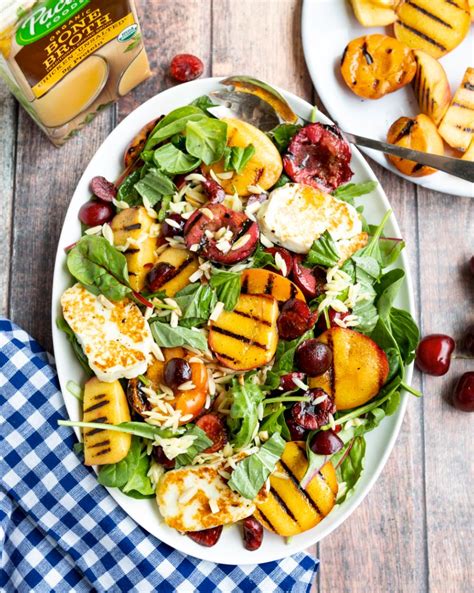 grilled-halloumi-and-stone-fruit-orzo-salad-pacific image