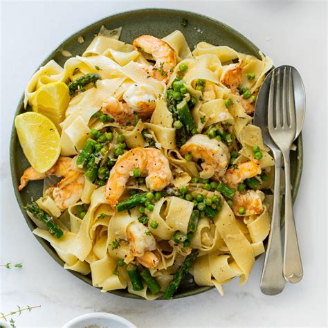 creamy-lemon-shrimp-pasta-with-spring-vegetables image