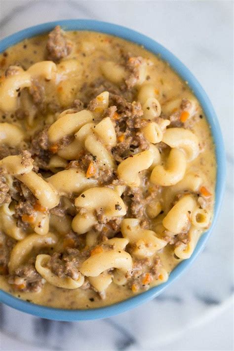 crock-pot-macaroni-cheeseburger-soup-the-kitchen image