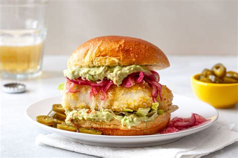 crispy-baked-fish-sandwich-with-avocado image