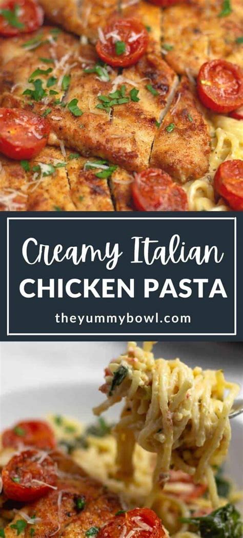 creamy-chicken-pasta-in-white-wine-sauce-the-yummy image