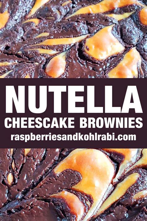chocolate-hazelnut-cheesecake-brownies-with-nutella image