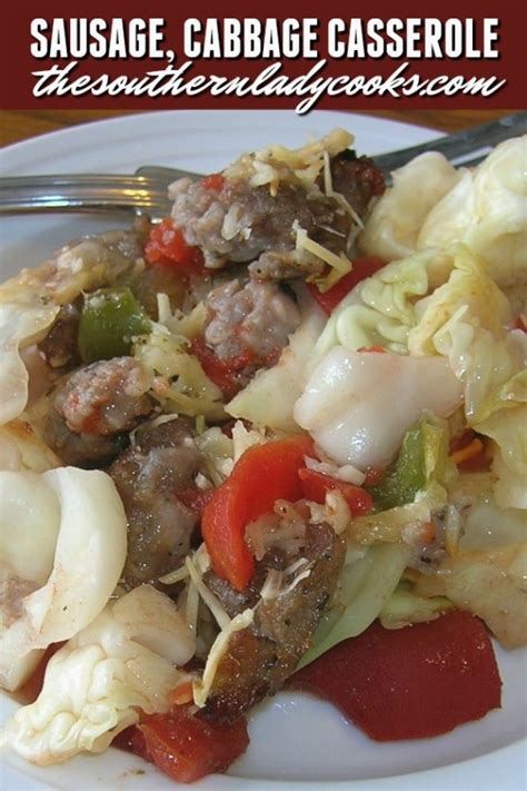 sausage-and-cabbage-casserole-the-southern image