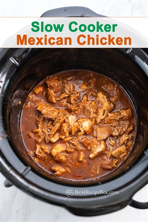 slow-cooker-mexican-chicken-recipe-in-crock-pot image